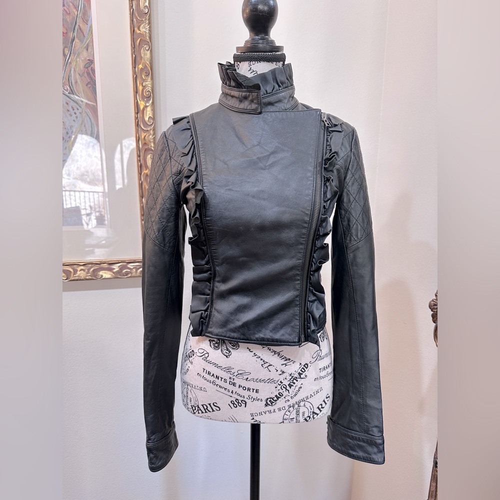 Dallin Chase Black Jasper Leather Jacket